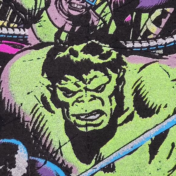 Marvel Comics Superhero Villain Shirt XL 23x28 Black Bleached - Picture 7 of 11